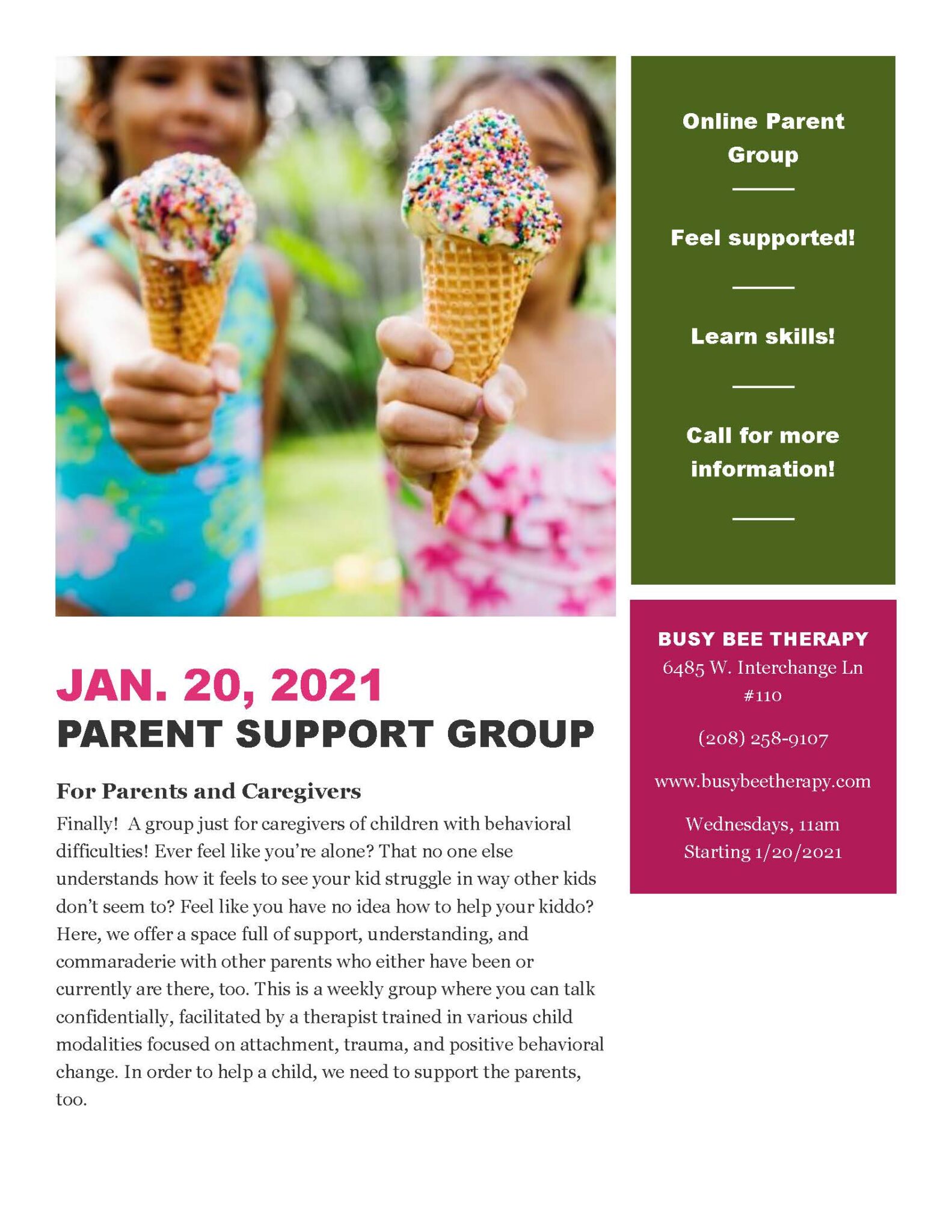 Online Parent Support Group 